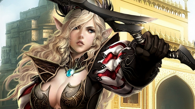 Woman cosplay holding sword image free wallpaper - medium preview image