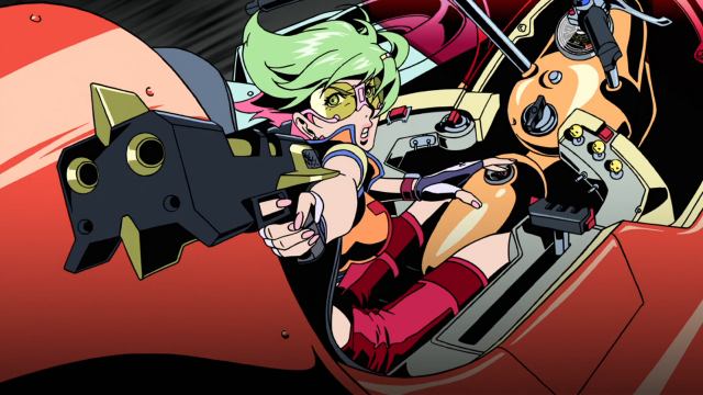 Cartoon character gun car woman free wallpaper - medium preview image