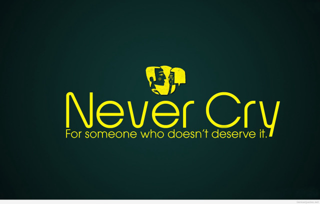 Never cry logo design image free wallpaper - medium preview image
