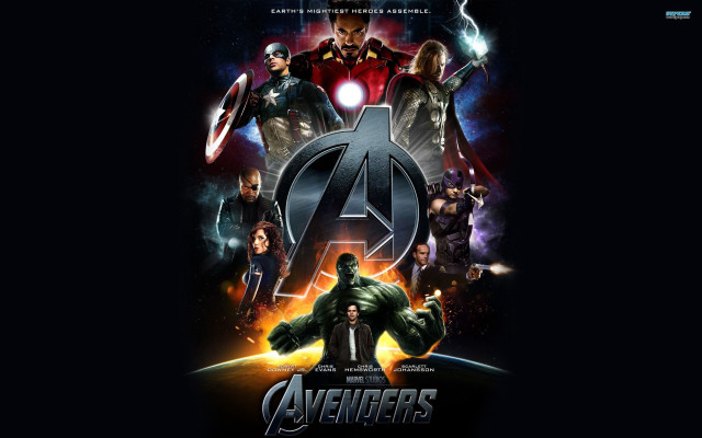 Avengers movie poster characters costumes free wallpaper - medium preview image