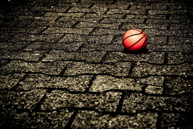 Basketball night shadow ground dark #2 free wallpaper - medium preview image