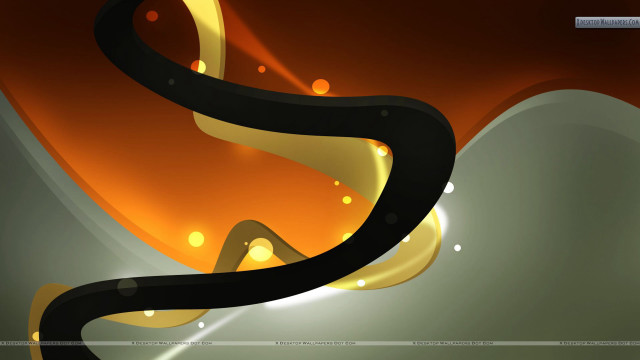 Curved computer screen yellow black free wallpaper - medium preview image