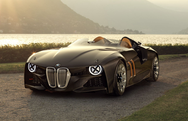 Car road water mountain desert free wallpaper - medium preview image