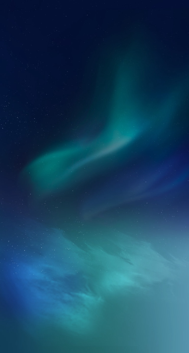 Night sky green blue aurora #2 free wallpaper - medium preview image