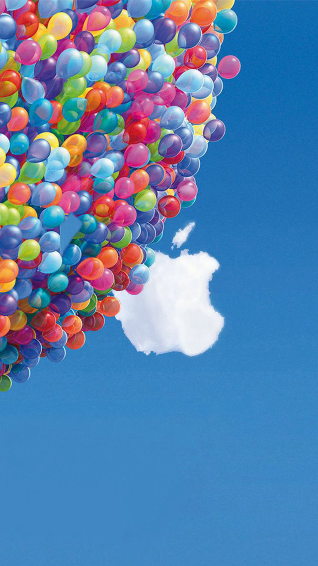Balloons floating cloud blue sky free wallpaper - medium preview image