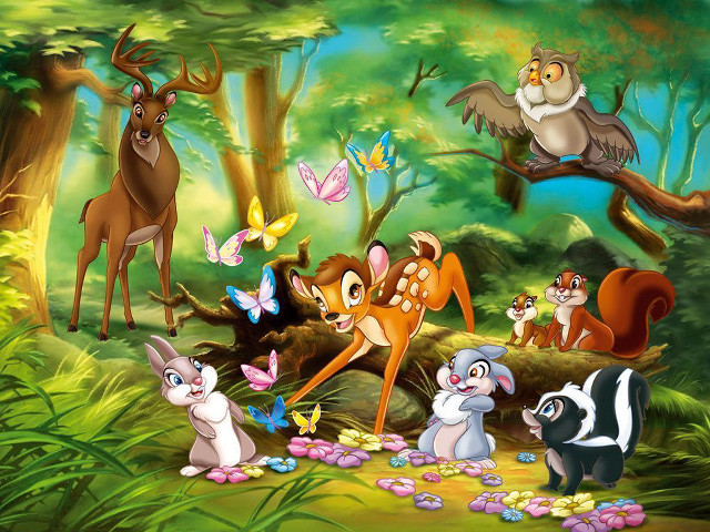 Animals forest butterflies group nature #2 free wallpaper - medium preview image