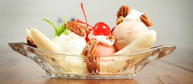 Bowl ice cream pecans cherries free wallpaper - medium preview image