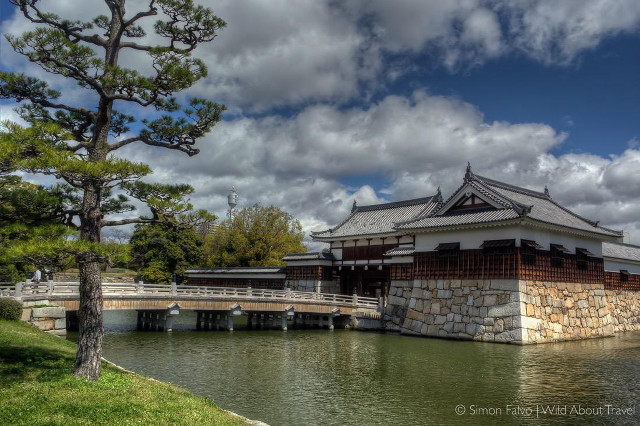 Bridge water building tree foreground free wallpaper - medium preview image