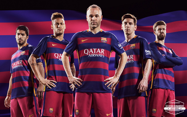 Men soccer uniforms hands on free wallpaper - medium preview image