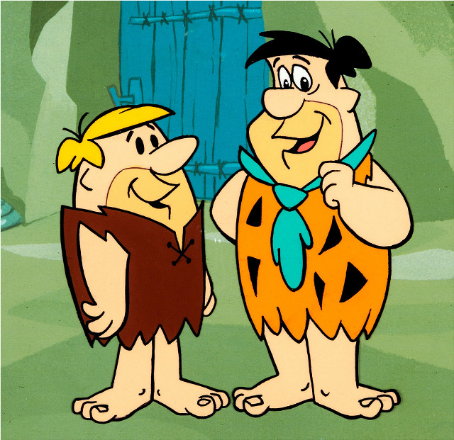Cave boys cartoon standing door free wallpaper - medium preview image