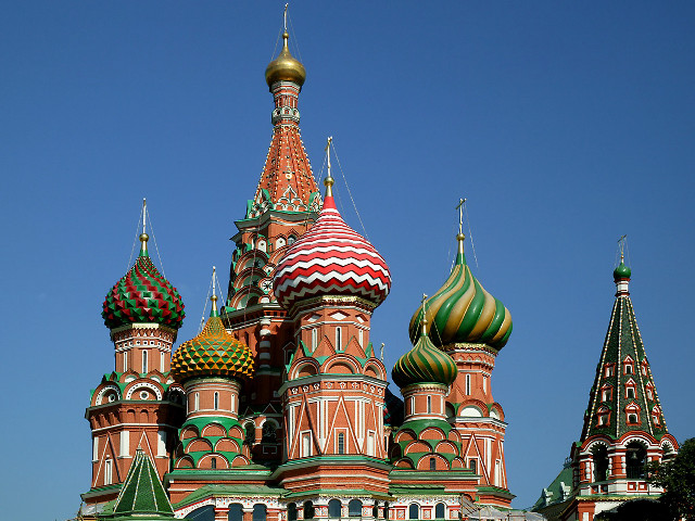 Large building domes clock side #2 free wallpaper - medium preview image