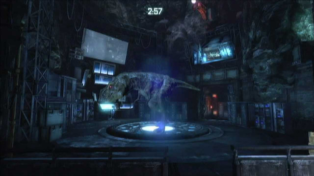 Dinosaur dark room fountain tv free wallpaper - medium preview image