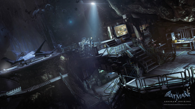 Dark room staircase tv table free wallpaper - medium preview image