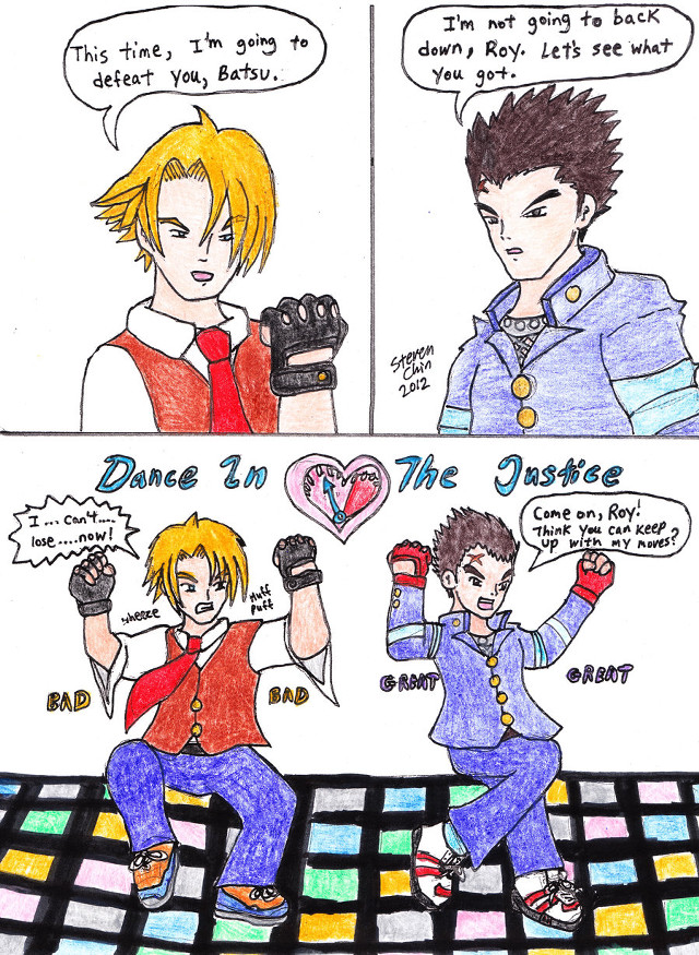 Comic strip dance floor heart free wallpaper - medium preview image
