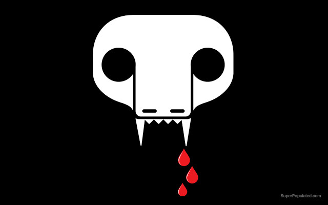 White animal bleeding eye blood free wallpaper - medium preview image