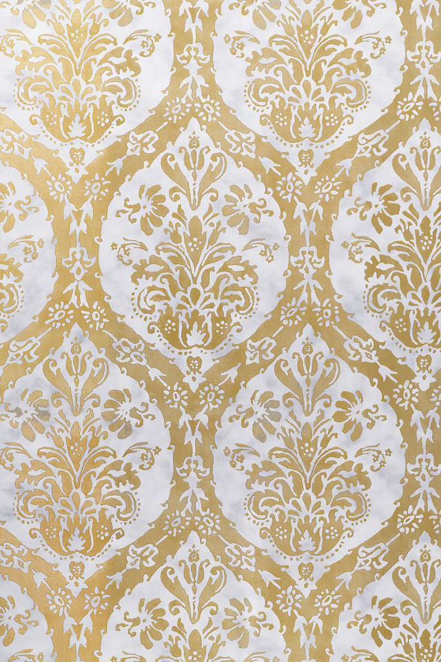 White gold wallpaper floral pattern free wallpaper - medium preview image