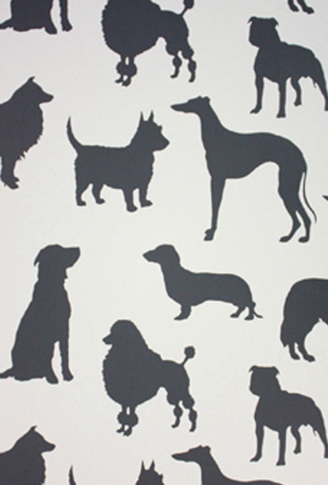 Dog silhouettes white background black #2 free wallpaper - medium preview image