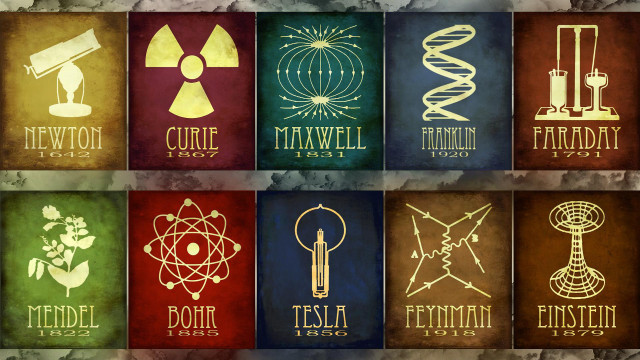 Science posters symbols series nine free wallpaper - medium preview image