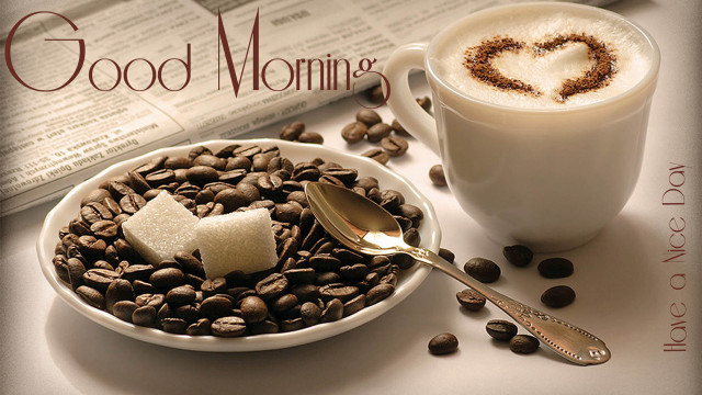 Coffee plate beans heart spoon free wallpaper - medium preview image