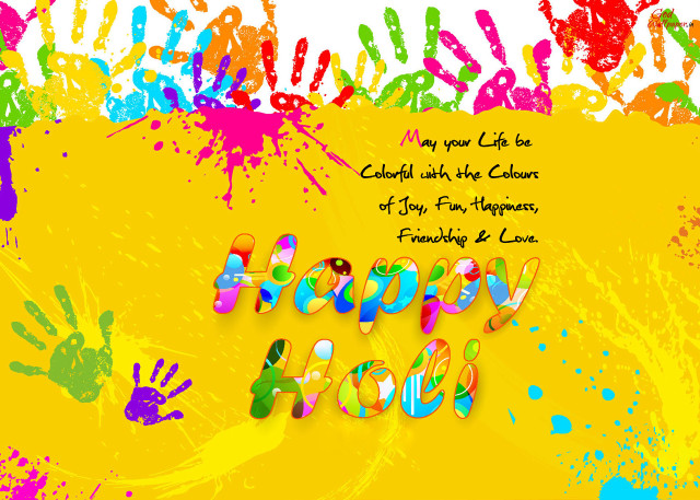 Happy birthday card colorful paint free wallpaper - medium preview image