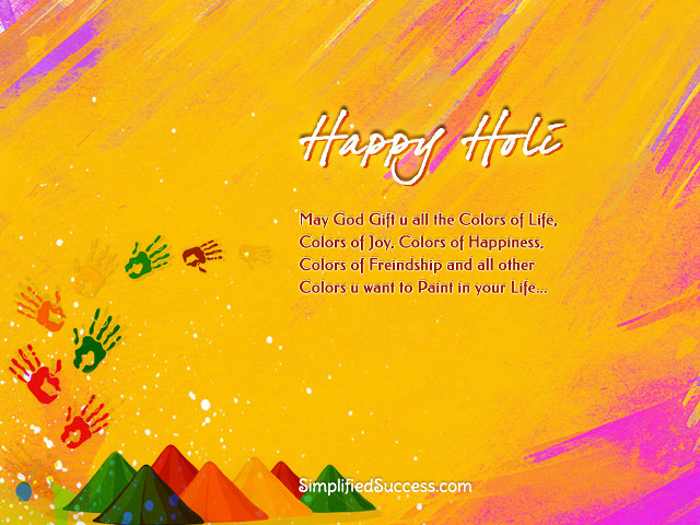 Colorful handprint happy thuz year free wallpaper - medium preview image