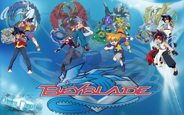 Anime characters blue background red #4 free wallpaper - medium preview image