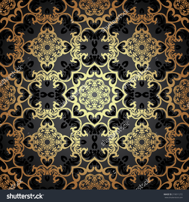 Black gold abstract background circular free wallpaper - medium preview image