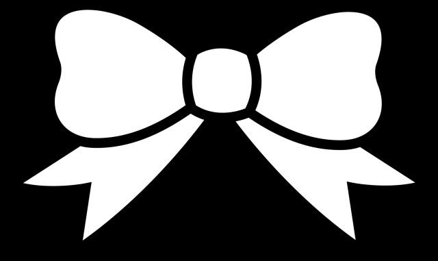 White bow black background danube free wallpaper - medium preview image
