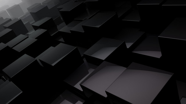 Black white boxes room light free wallpaper - medium preview image