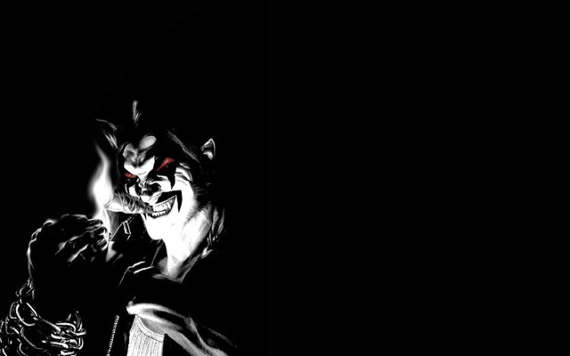 Man cat mask cigarette dark free wallpaper - medium preview image