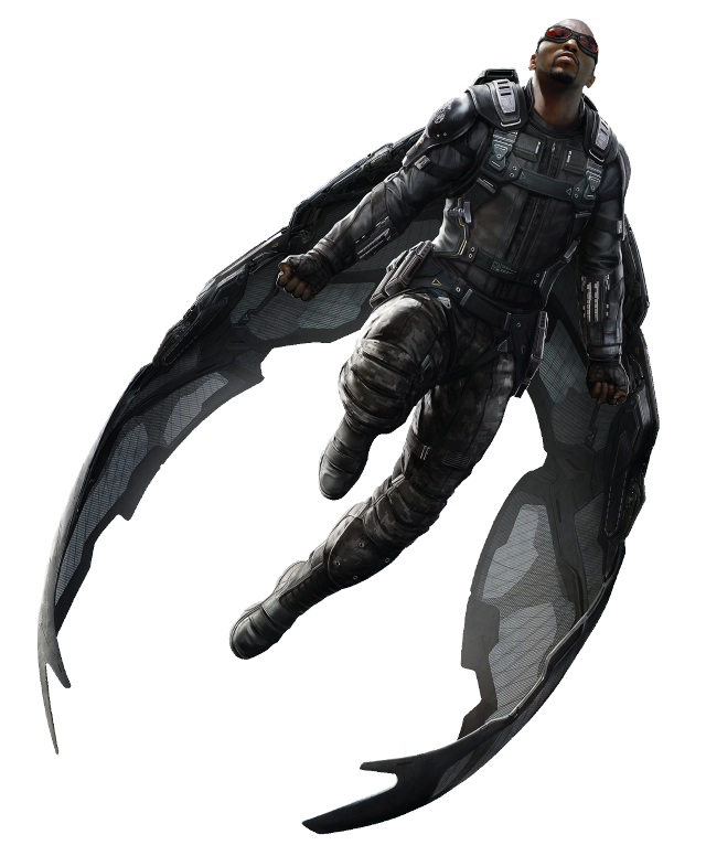 Futuristic man flying arms out free wallpaper - medium preview image