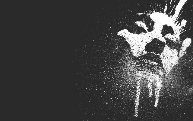 Black white flower water drops #3 free wallpaper - medium preview image
