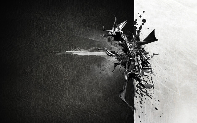 Black white plant wall dark #4 free wallpaper - medium preview image