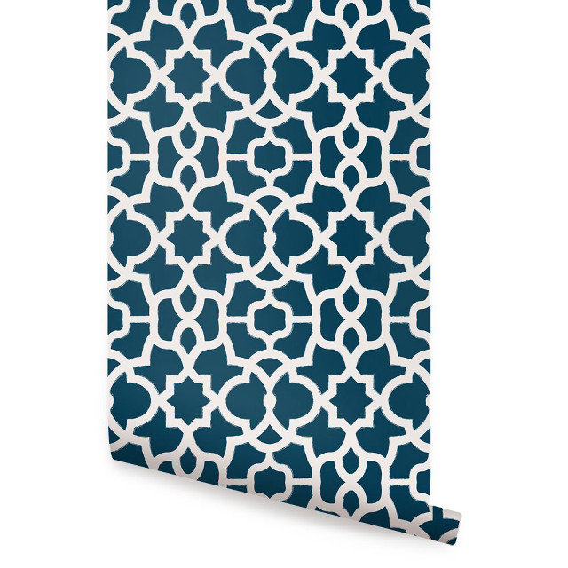 Blue white wallpaper pattern side free wallpaper - medium preview image