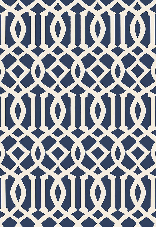 Blue white pattern white background free wallpaper - medium preview image