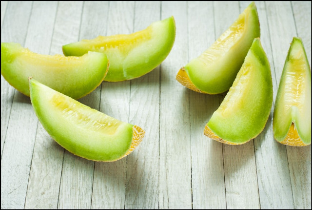 Sliced fruit table white background free wallpaper - medium preview image