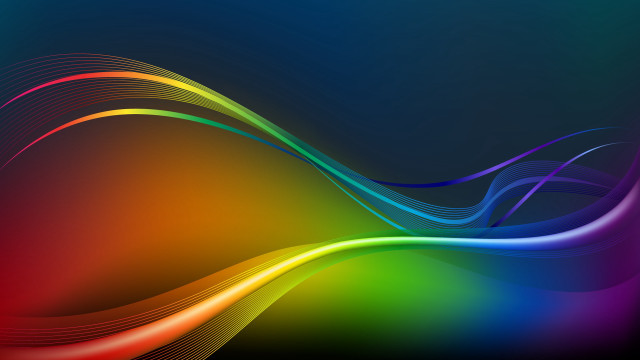 Colorful abstract wavy black white #2 free wallpaper - medium preview image
