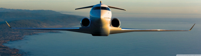 Small airplane flying water mountain free wallpaper - medium preview image