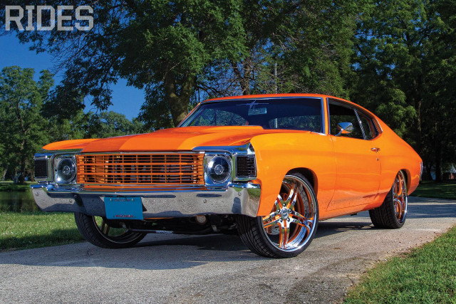 Bright orange car park lake free wallpaper - medium preview image