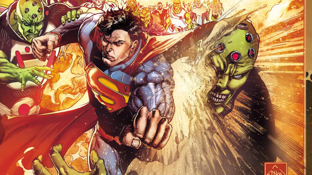 Superman greenman zombies comicbook cover free wallpaper - medium preview image