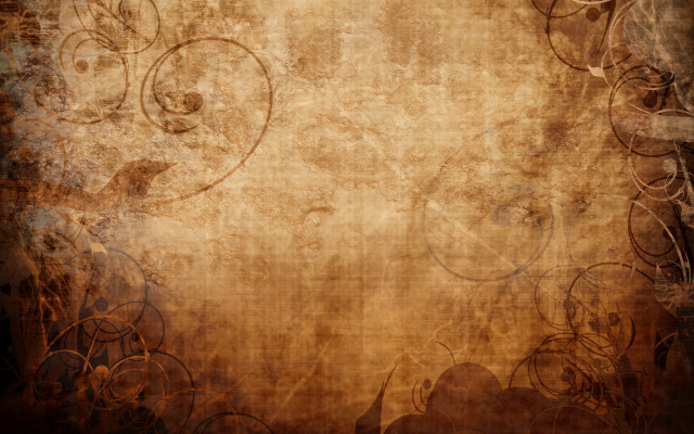 Grungy floral background brown white free wallpaper - medium preview image