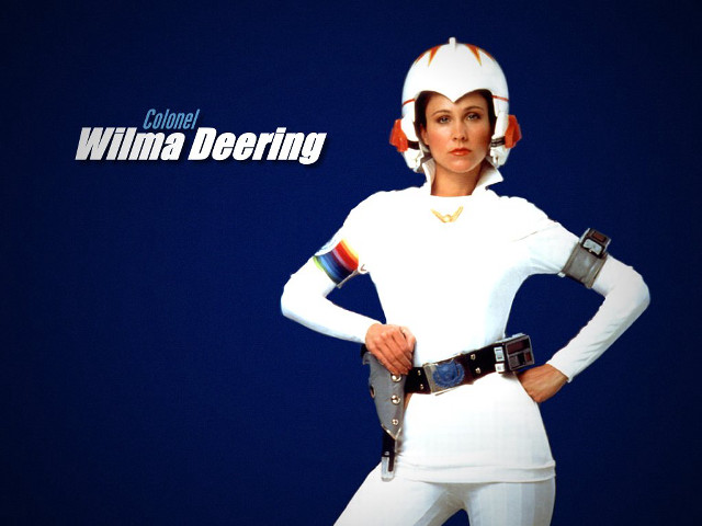 Woman white costume gun helmet free wallpaper - medium preview image