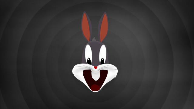 Cartoon rabbit red nose circular free wallpaper - medium preview image