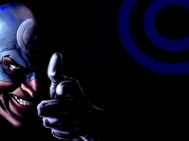 Blue mask man pointing cobra free wallpaper - medium preview image