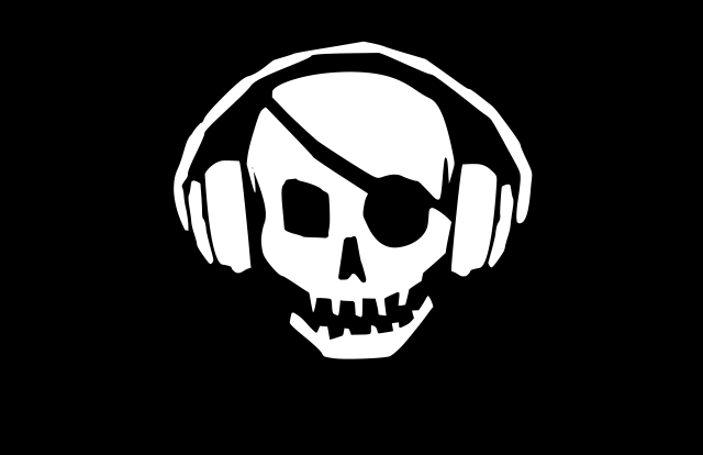 Skull headphones skullface side view free wallpaper - medium preview image
