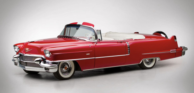 Red classic car white top free wallpaper - medium preview image