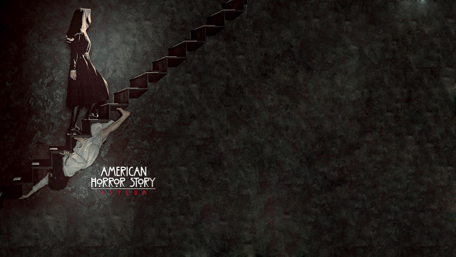 Woman walking stairs dark room free wallpaper - medium preview image