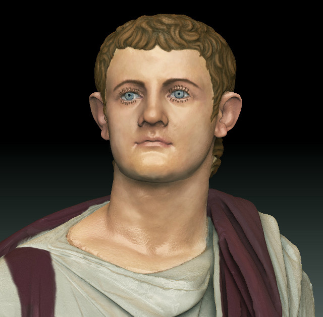 Roman bust scarf balding head free wallpaper - medium preview image
