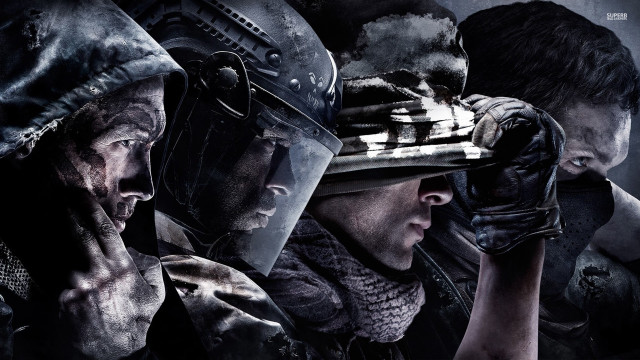 People helmets guns group action free wallpaper - medium preview image