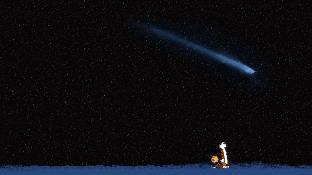 Man snow comet star camera free wallpaper - medium preview image